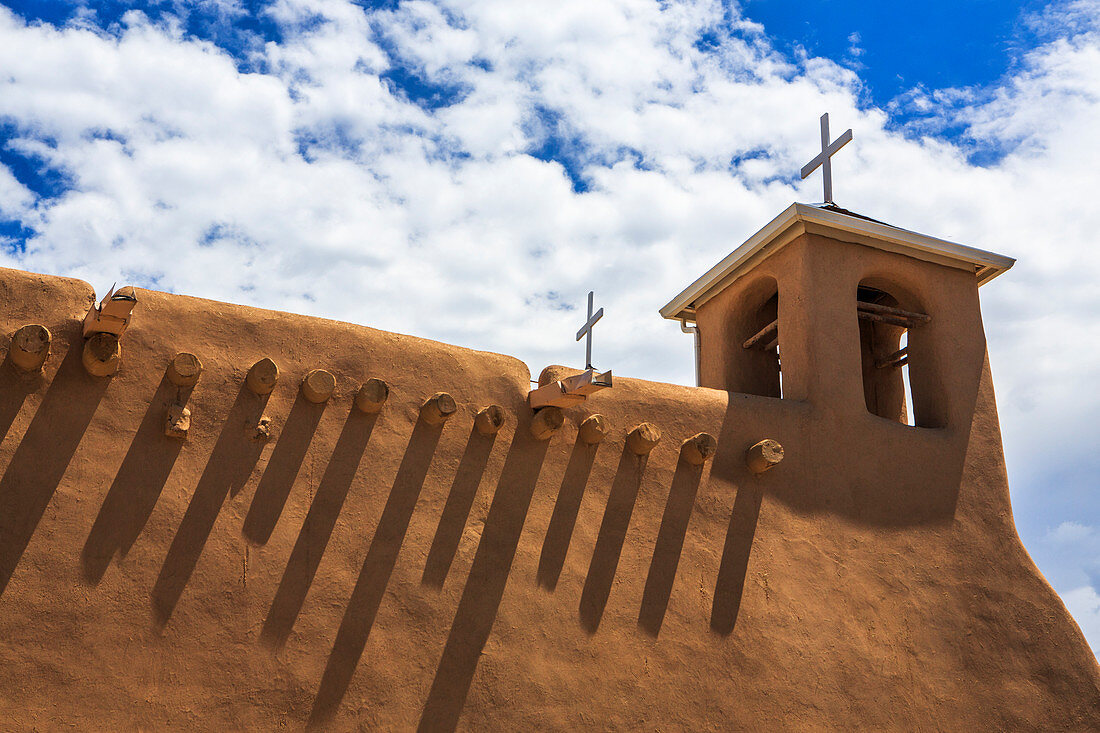 The San Francisco de Asis mission church in Taos, New Mexico is one of the most iconic structures in the Southwest and has been named a World Heritage Site by UNESCO and a U.S. National Historic Monument.