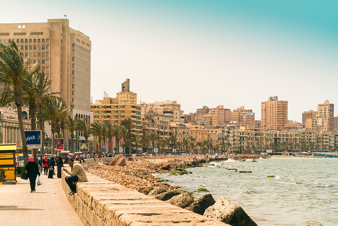 Ansicht von Alexandria tagsüber, Ägypten