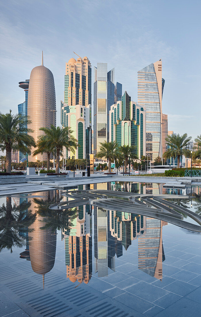 Skyscrapers, West Bay, Diplomatic Area, Doha, Qatar