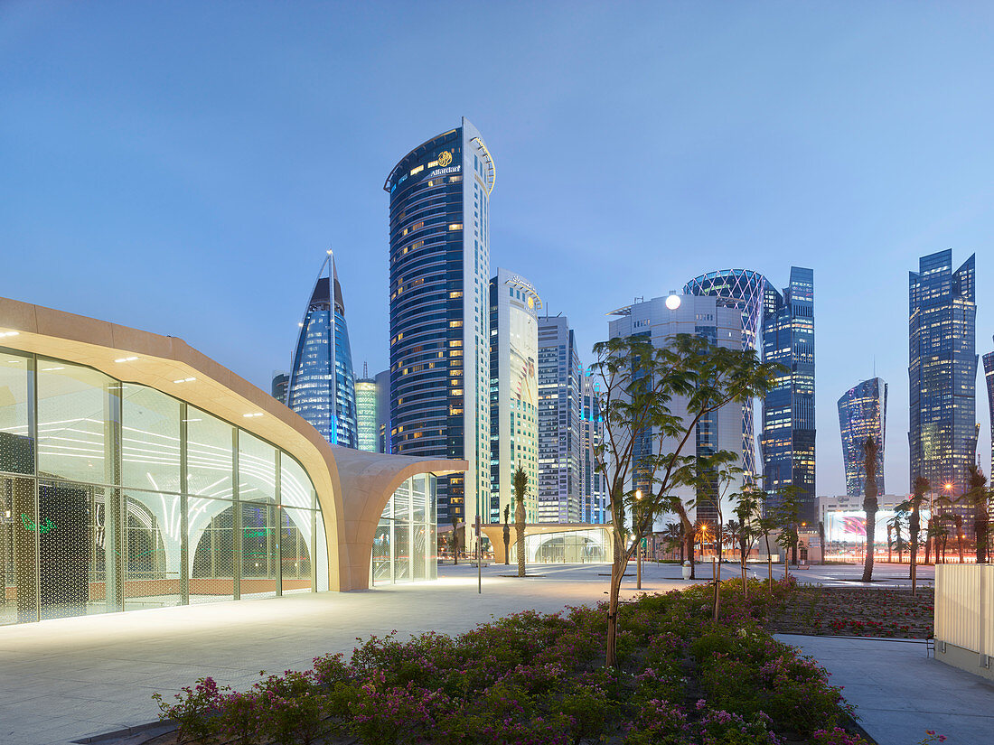 Skyscrapers, West Bay, Diplomatic Area, Doha, Qatar