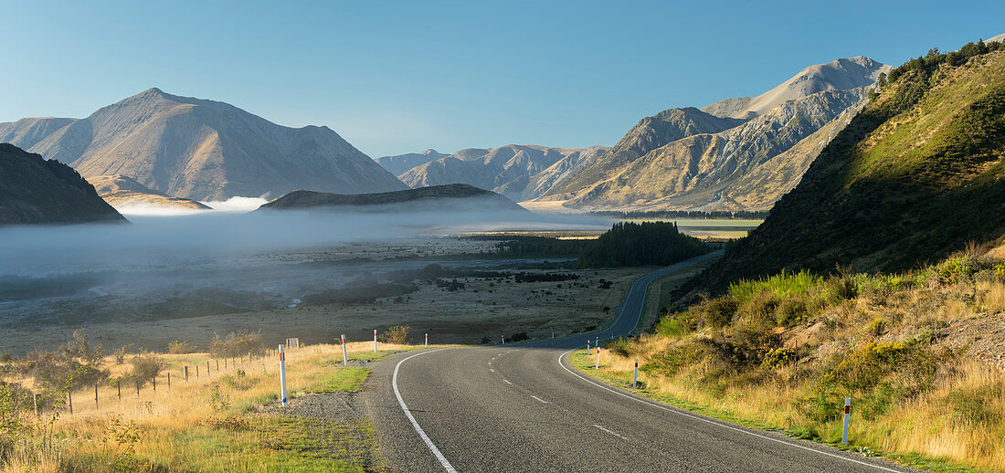 West Coast Road no. 73, Purple Hill, Arthur's Pass National Park, Canterbury, South Island, New Zealand, Oceania