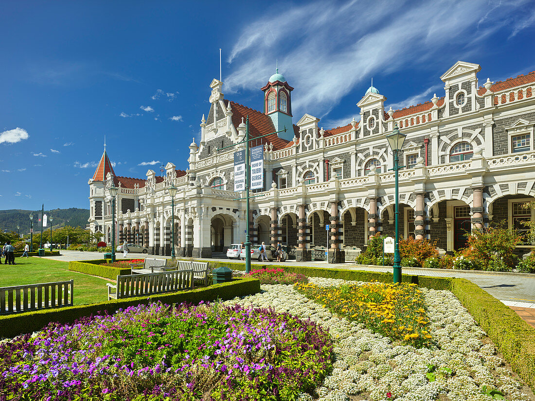 Railway Station, Dunedin, Otago, South Island, New Zealand, Oceania