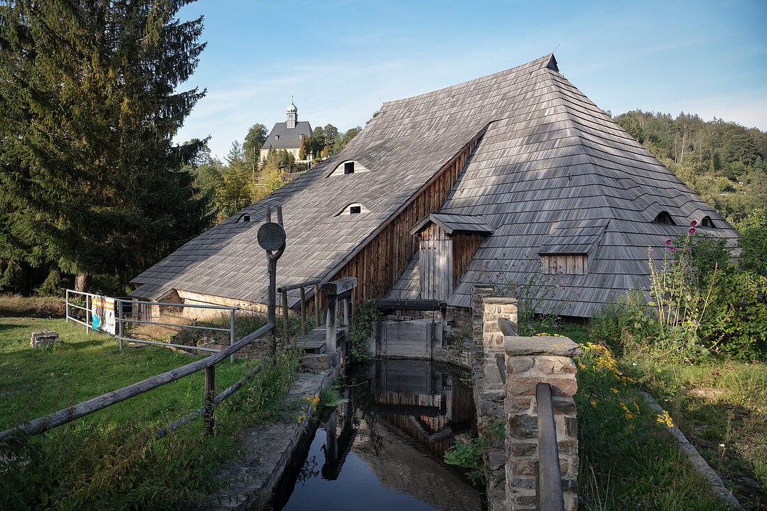 Althammer (Forge)? Eastern of the Saigerhütte complex Gr? Nthal, UNESCO world heritage Montanregion Erzgebirge, Marienberg, Saxony