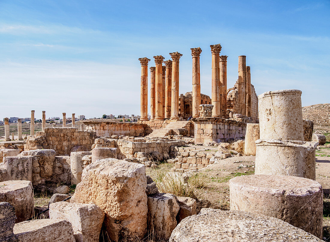 Temple of Artemis, Jerash, Jerash Governorate, Jordan, Middle East