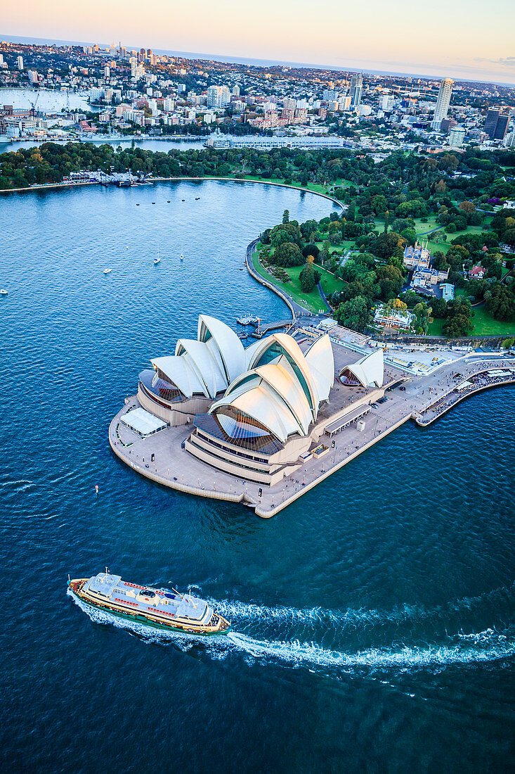 Aerial view of Sydney cityscape, Sydney, New South Wales, Australia