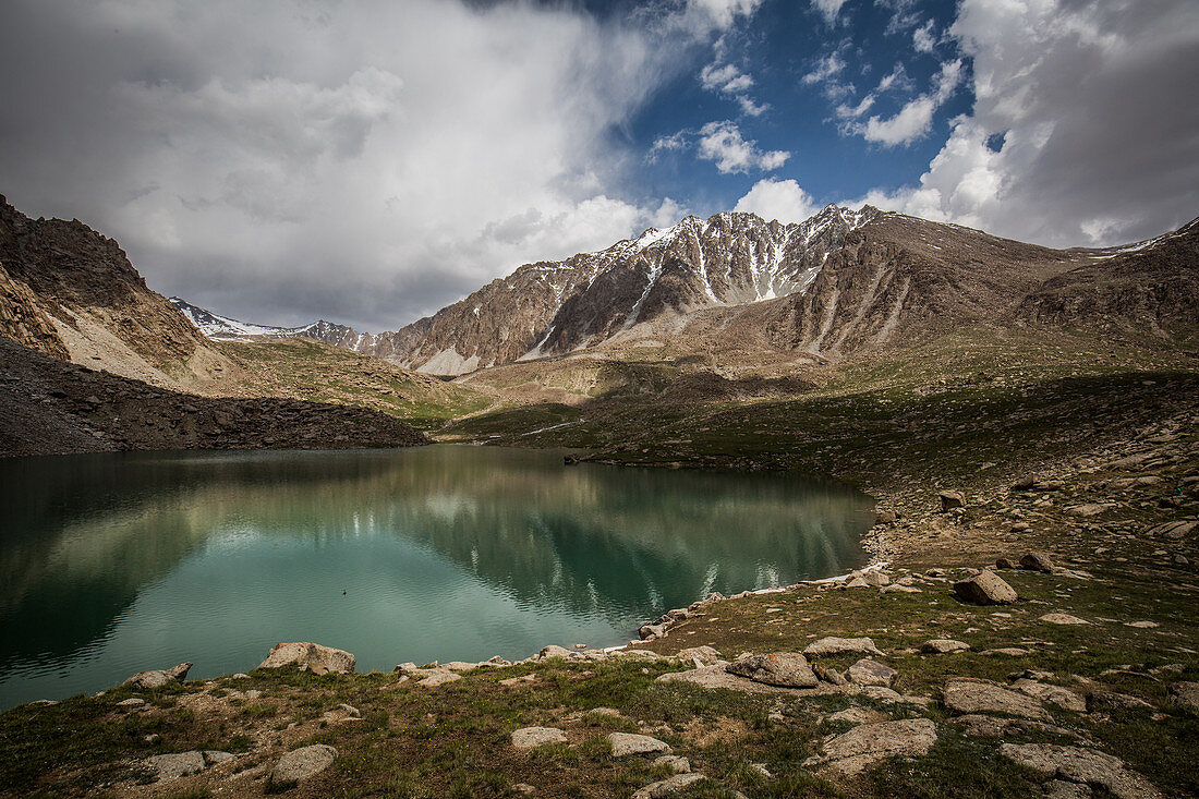 Trekking im Alaigebirge, Kirgistan, Asien