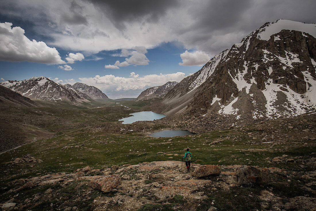 Trekking in the Alaigebirge; Kyrgyzstan, Asia