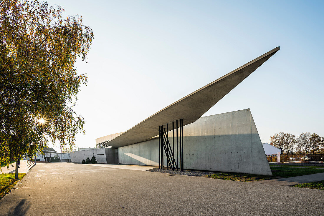 Feuerwehrhaus, Architektin Zaha Hadid, Architekturpark der Firma Vitra, Weil am Rhein, Baden-Württemberg, Deutschland