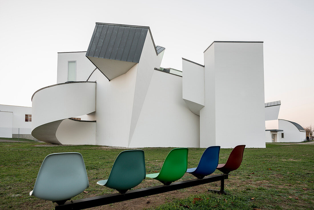 Vitra Design Museum, architect Frank O. Gehry, architecture park of the company Vitra, Weil am Rhein, Baden-Wurttemberg, Germany