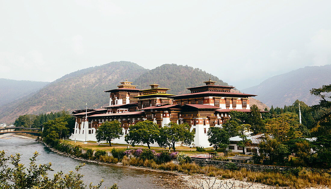 Punakha-Dzong, auch bekannt als Pungtang-Dechen-Photrang-Dzong, Bhutan