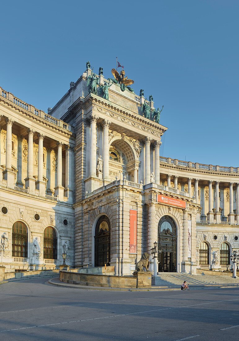 National Library, Heldenplatz, 1st district, Inner City, Vienna, Austria