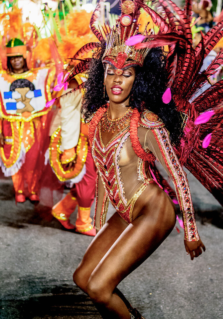 Samba Dancer at the Carnival Parade in Rio de Janeiro, Brazil, South America