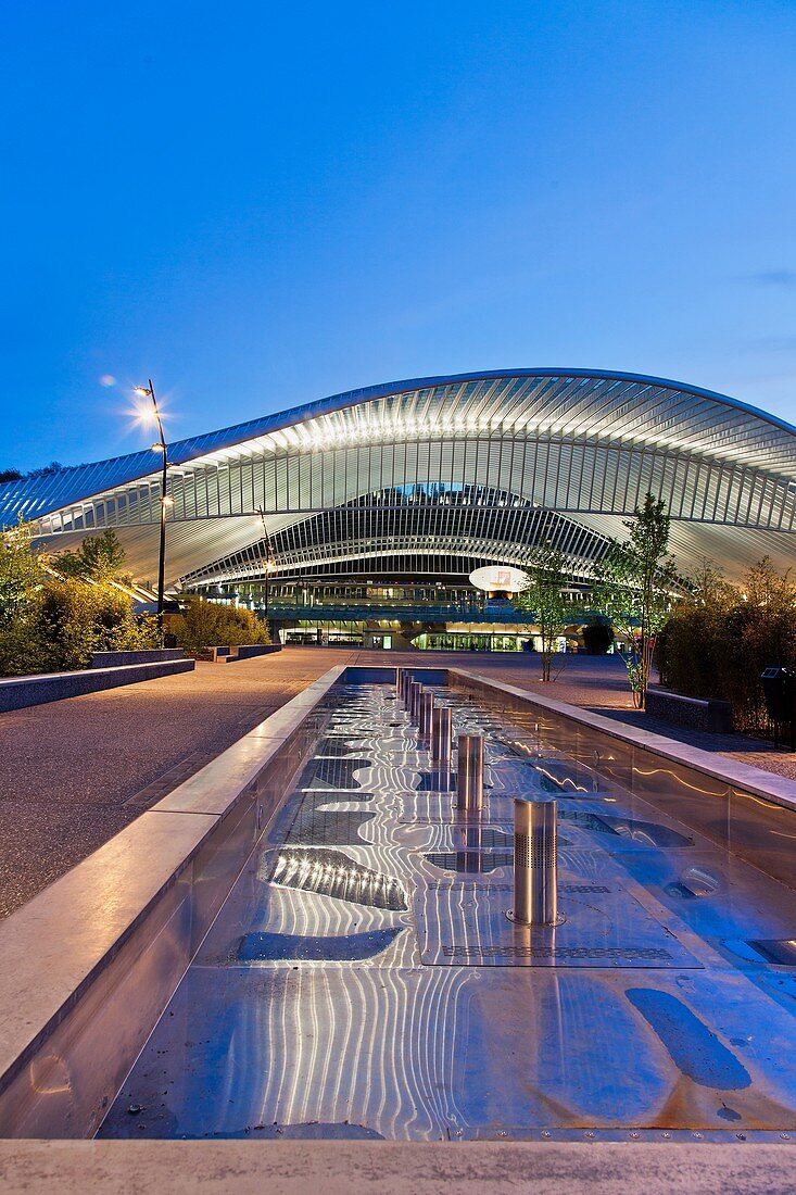 Bahnhof Lüttich-Guillemins, Architekt Santiago Calatrava, Lüttich, Belgien, Europa