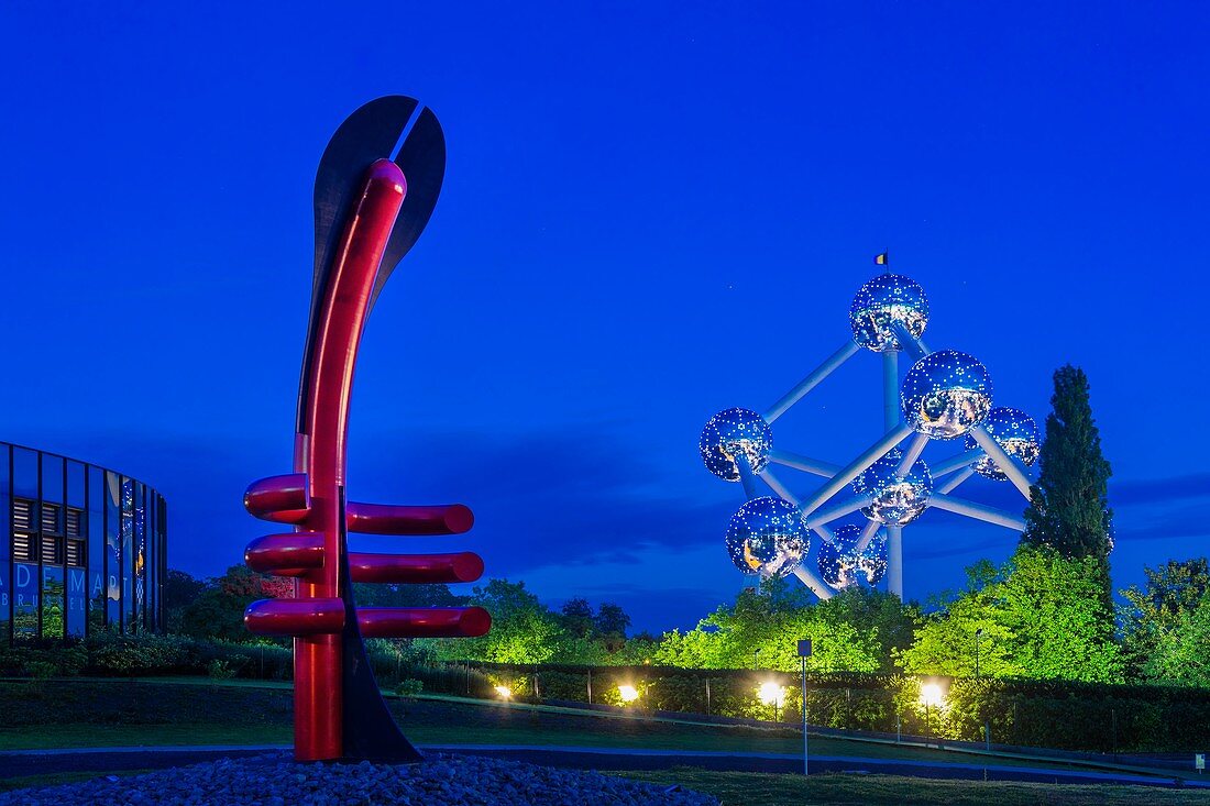 Adam Museum und das Atomium, Brüssel, Belgien, Europa