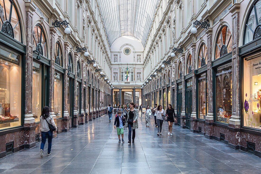 Die Galerie de la Reine, Brüssel, Belgien, Europa