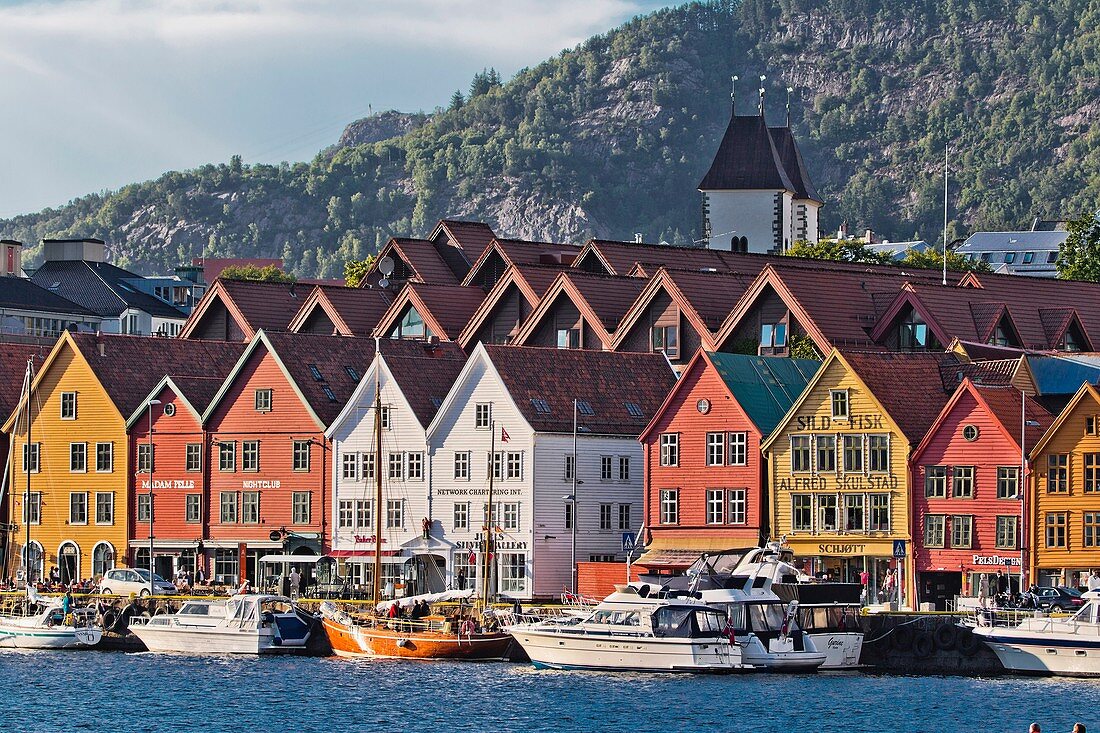 Bryggen, UNESCO-Welterbestätte, Bergen, Norwegen, Skandinavien, Europa