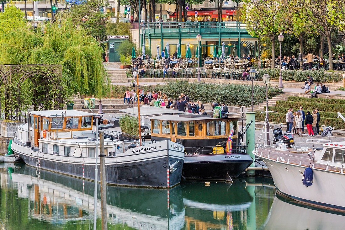 Port de l'Arsenal, Bastille, Paris, Frankreich