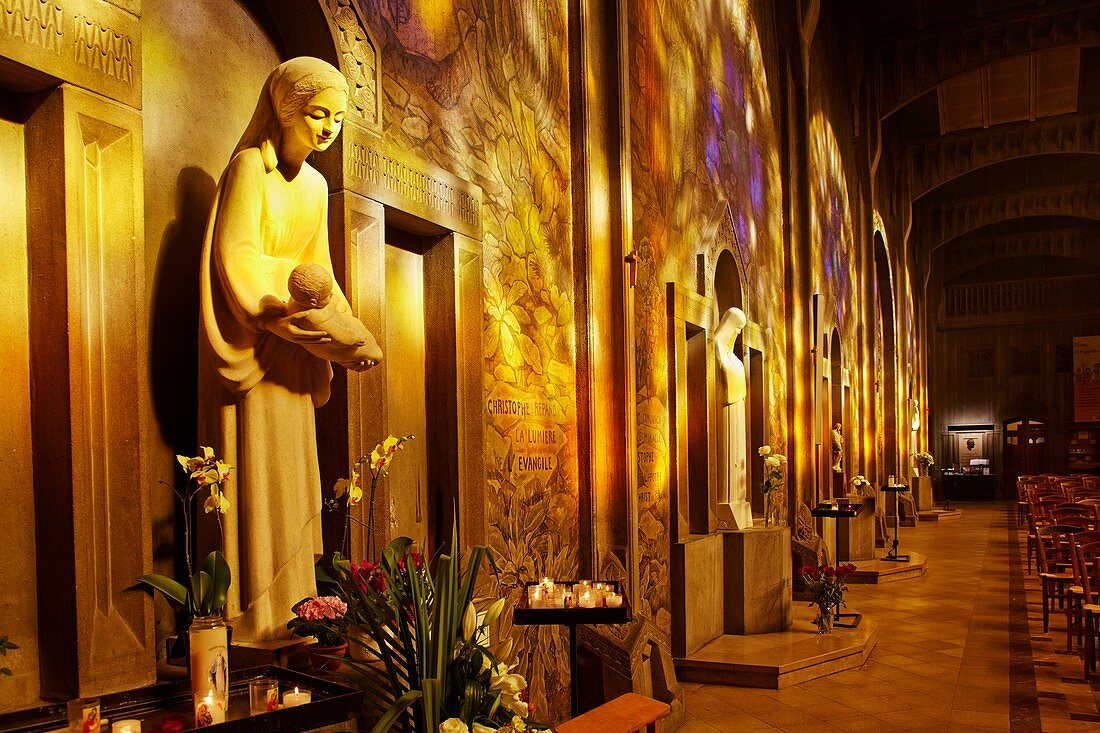 France, Paris, St Christophe de Javel church, dedicated to St Christopher, patron saint of travelers