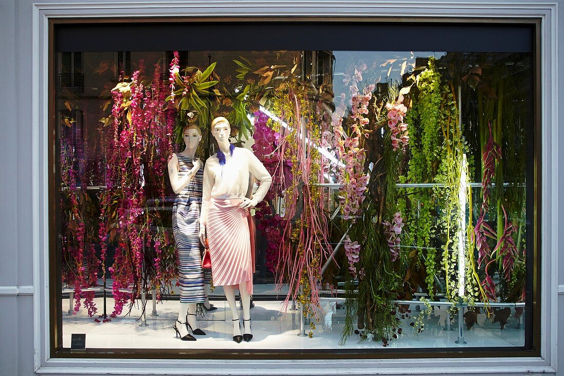 Luxusgeschäfte auf Montaigne Avenue, Paris, Frankreich, Dior