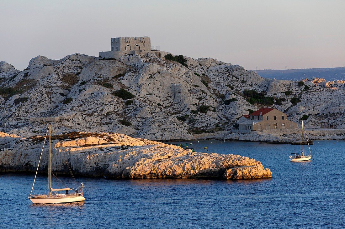 France, Bouches du Rhone, Marseille, island of the archipelago islands of Frioul