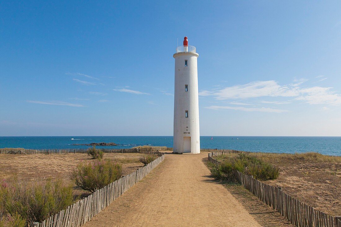 Frankreich, Vendee, Saint Gilles Croix de Vie, großer Leuchtturm