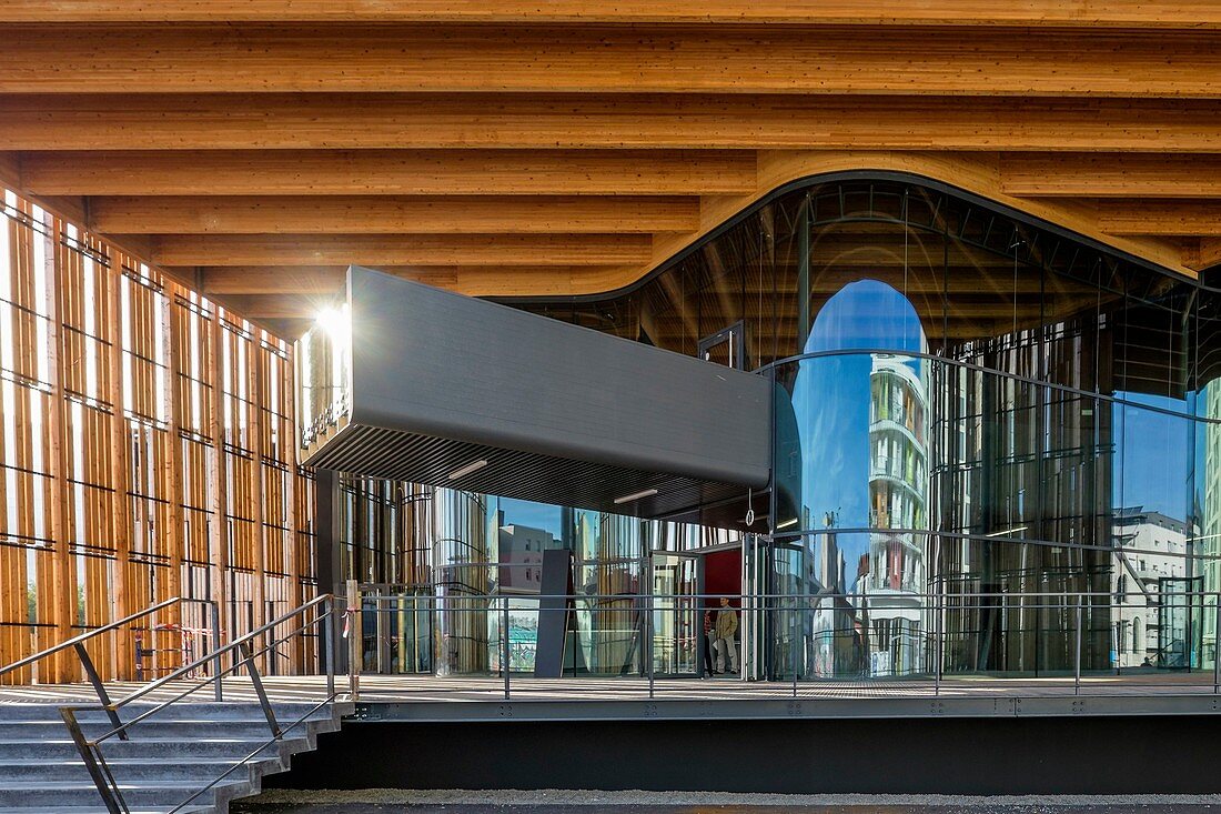 Frankreich, Isère, Grenoble, Stadtteil Bouchayer-Viallet, neuer Konzertsaal Belle Electrique von Herault Arnod Architects, eröffnet im Januar 2015