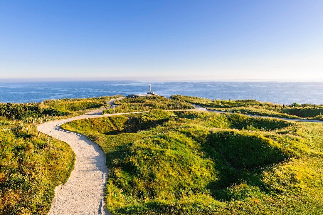 Frankreich, Calvados, Cricqueville en Bessin, Pointe du Hoc, Teil der Landung in der Normandie am 6. Juni 1944