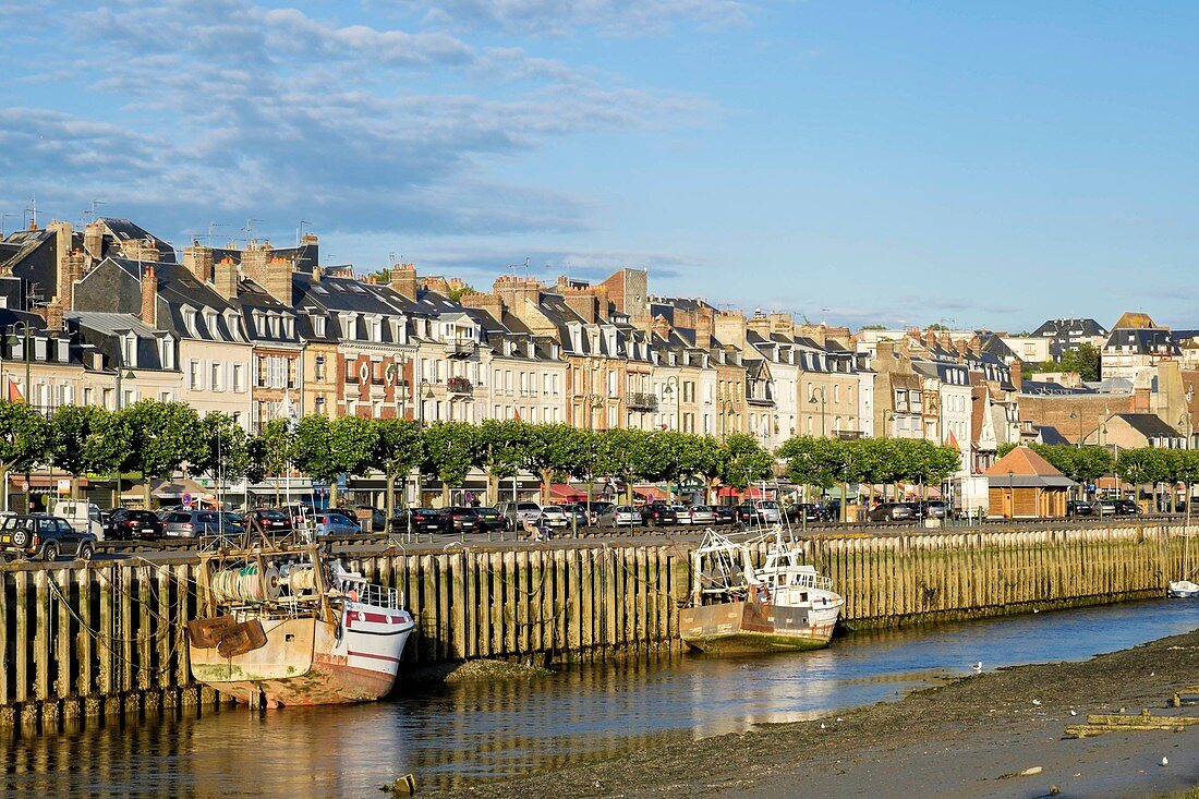 France, Calvados, Pays d'Auge, Trouville sur Mer, the banks of the Touques river