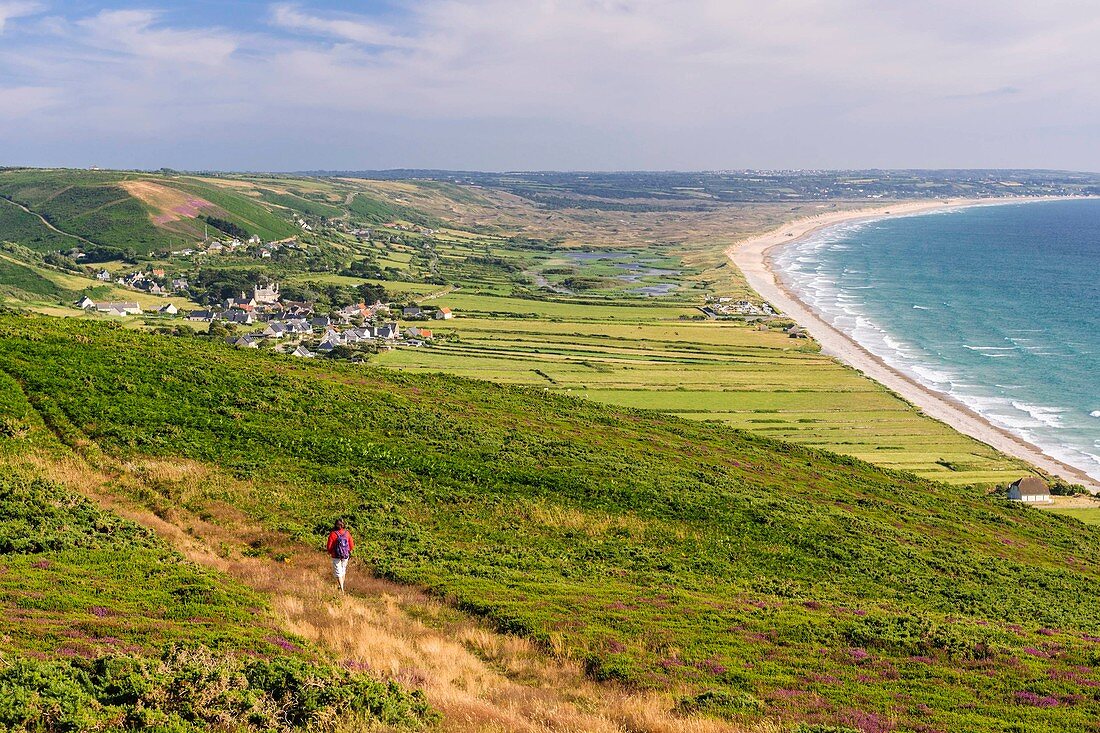 France, Manche, Cotentin, Cap de la Hague, Vauville and Anse de Vauville