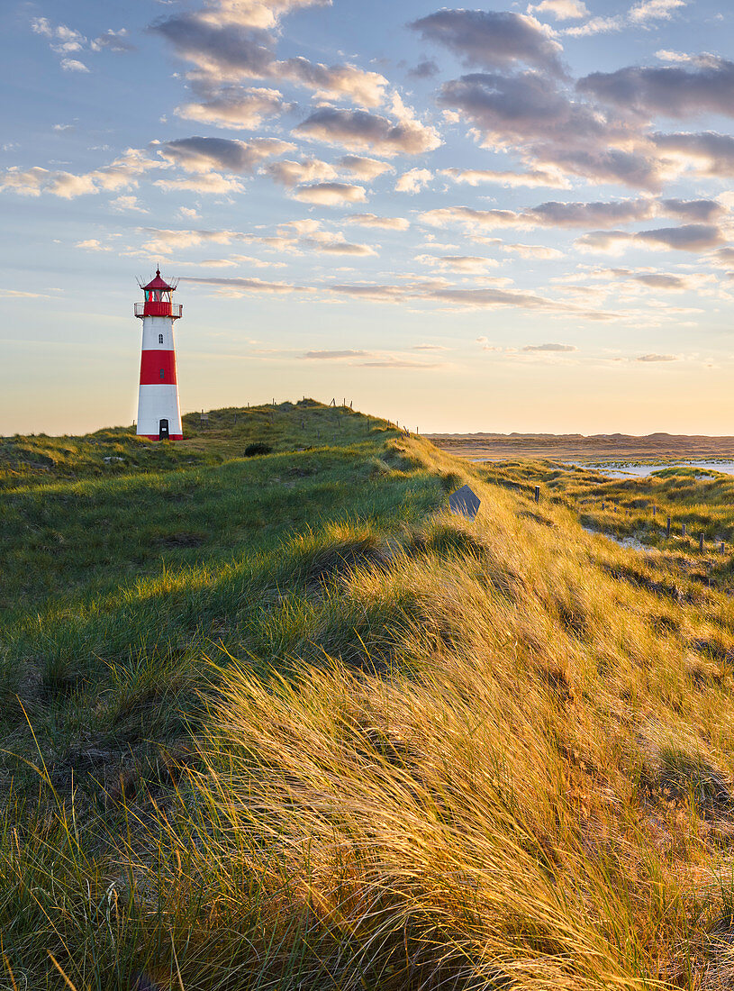 Leuchtturm List-Ost, Ellenbogen, Sylt, Schleswig-Holstein, Deutschland