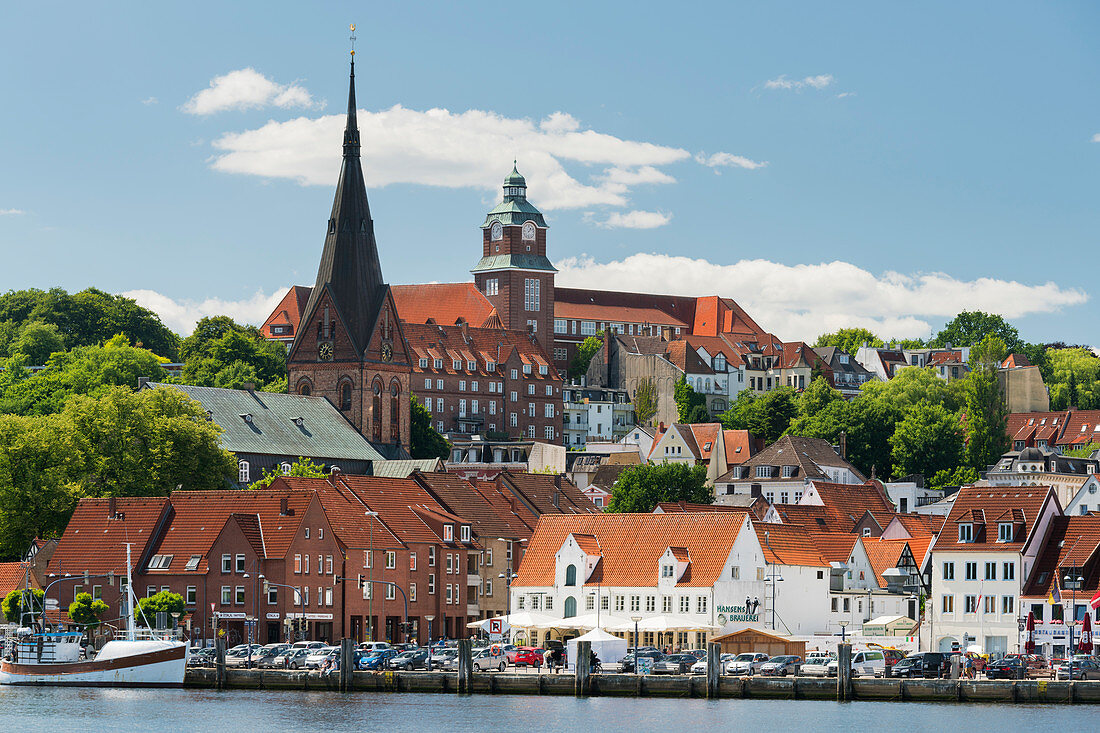 Blick auf Flensburg, Schleswig-Holstein, Deutschland