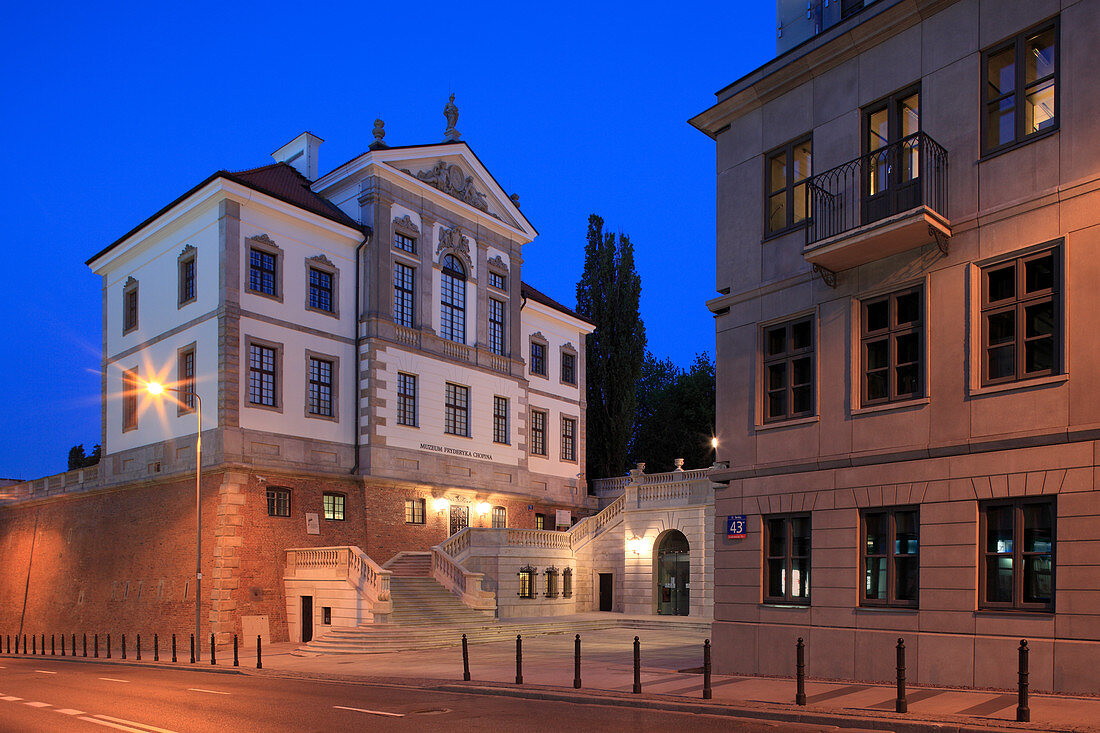 Ostrogski-Palast, Herrenhaus im Stadtzentrum von Warschau mit Frederic Chopin Museum und Nationalinstitut, Polen