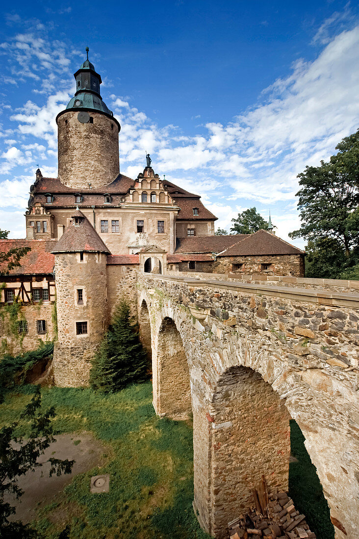 Czocha Castle, (German: Tzschocha, Latin: Caychow) is a defensive castle in the village of Czocha, Lower Silesian Voivodeship in Poland, Europe