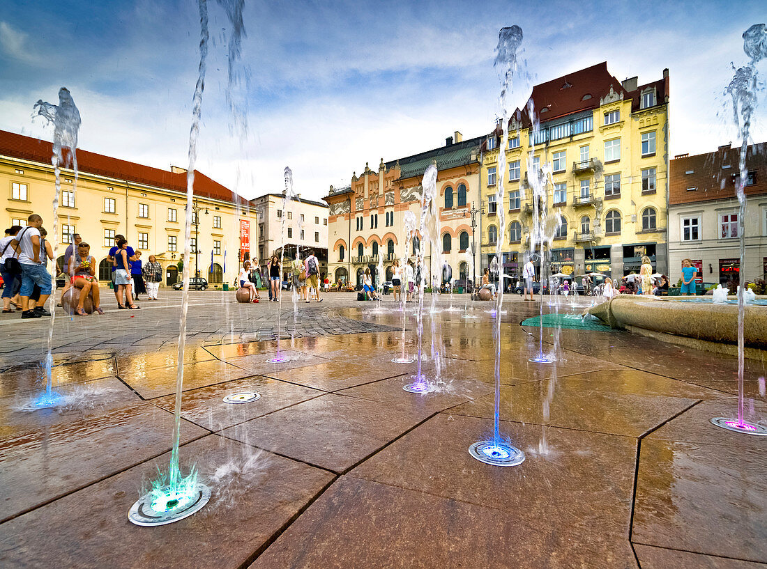 Die Innenstadt von Krakau, Polen