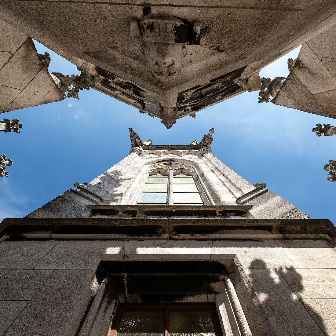 Blick auf die Rathaustürme vom neuen Rathaus, München, Bayern, Deutschland