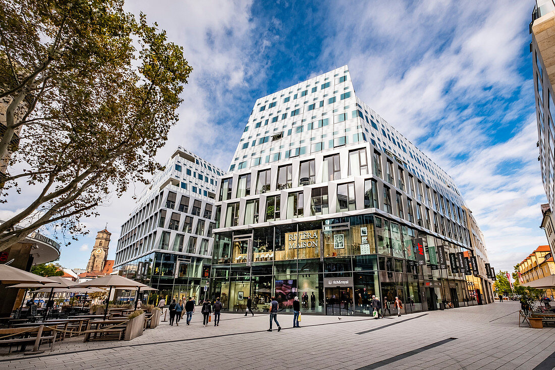 Dorotheen Quartier in Stuttgart, Stuttgart, Baden-Württemberg, Deutschland