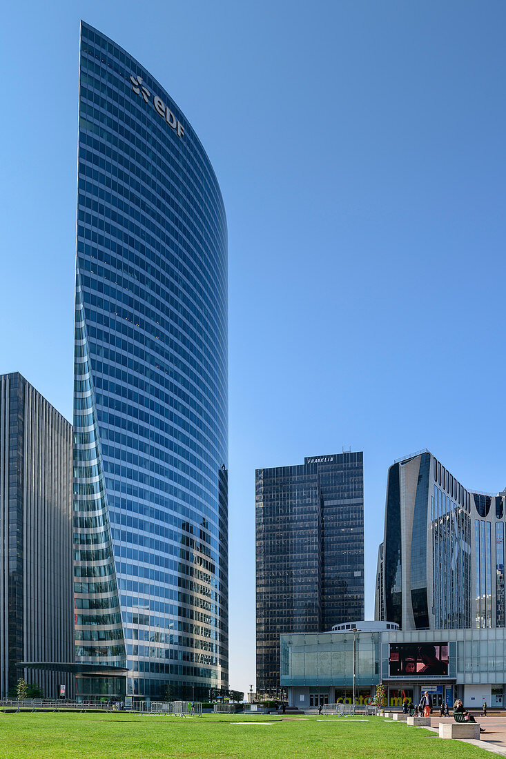 Hochhäuser in La Defense, La Defense, Paris, Frankreich