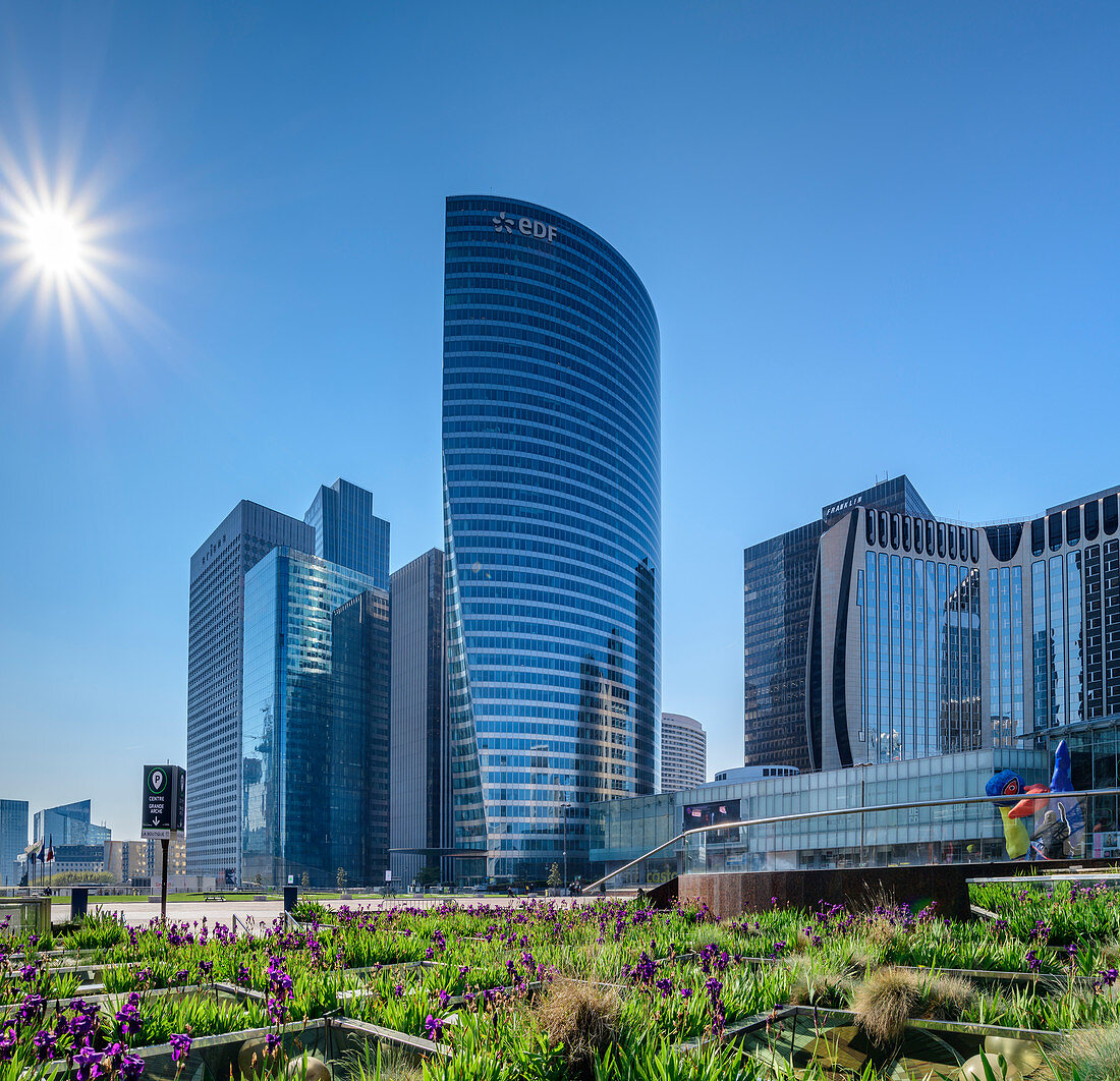 Hochhäuser in La Defense, La Defense, Paris, Frankreich