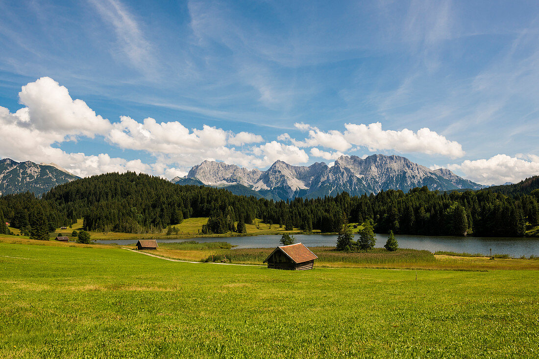 Geroldsee, bei Mittenwald, Karwendel, Alpen, Bayern, Deutschland