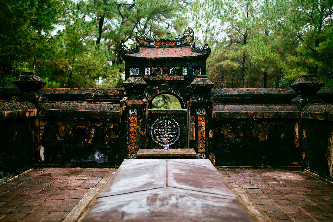 Tu Duc's tomb, also known as the Summer Palace, in Hue, Vietnam.