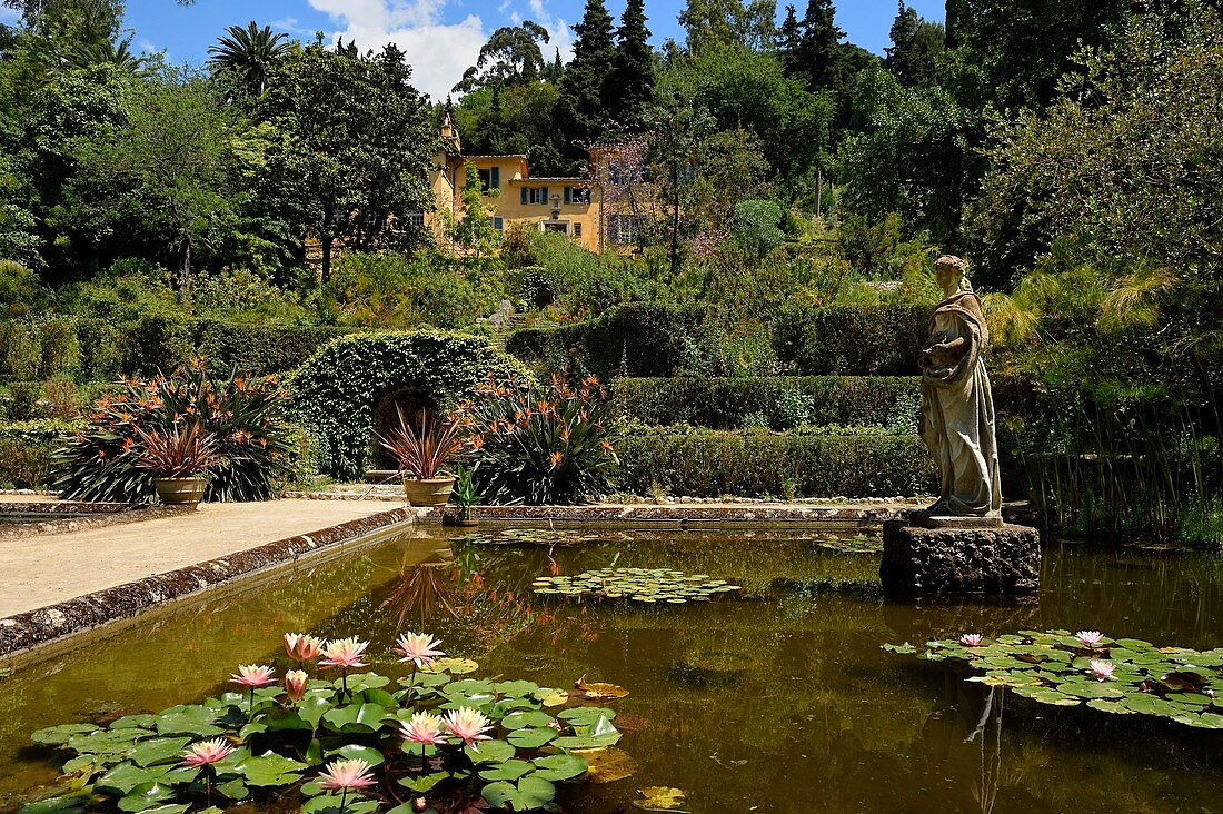 Frankreich, Alpes Maritimes, Menton, Garten Serre de la Madone und die Villa von Major Lawrence Johnston
