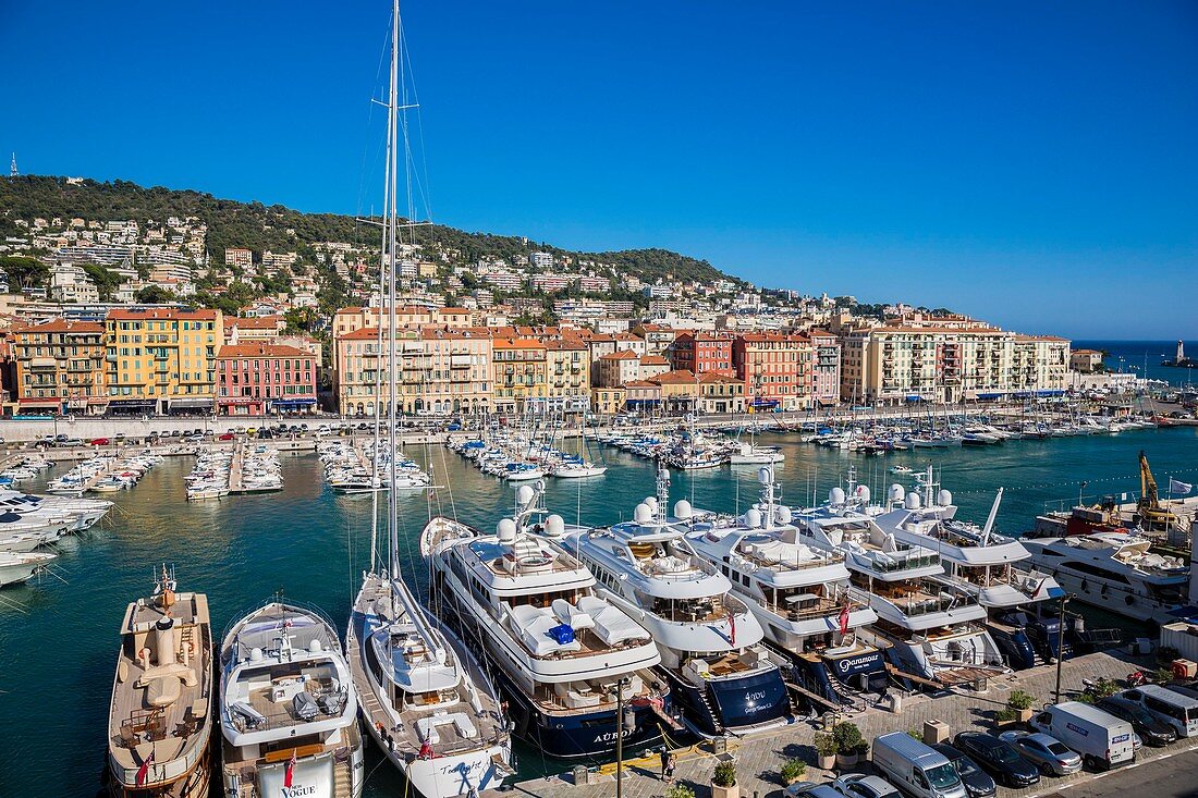 France, Alpes Maritimes, Nice, the old harbor or the old harbor Lympia