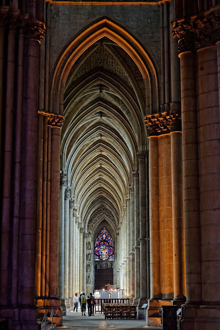Frankreich, Marne, Reims, Kathedrale Notre Dame, UNESCO Weltkulturerbe
