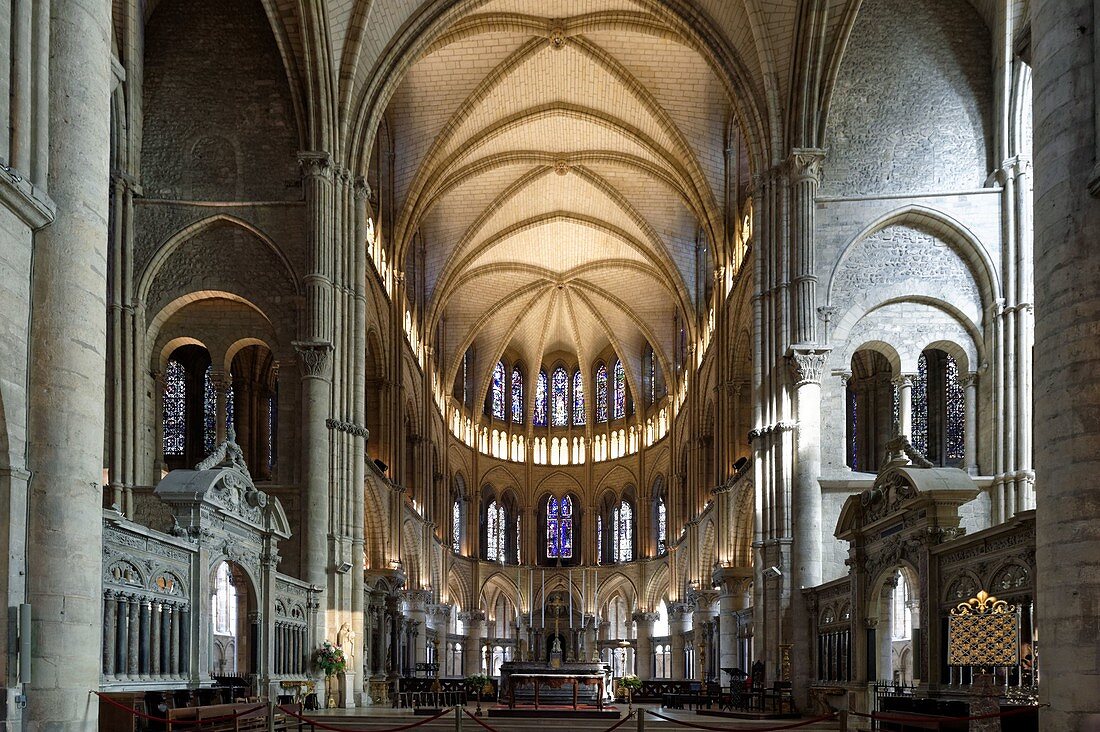 Frankreich, Marne, Reims, St. Remi Basilika , UNESCO Weltkulturerbe