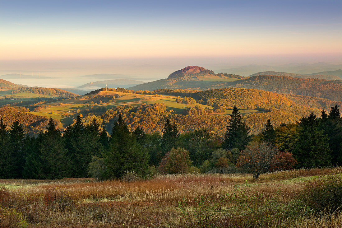 Blick von der Wasserkuppe, Rhön, Hessen, Deutschland