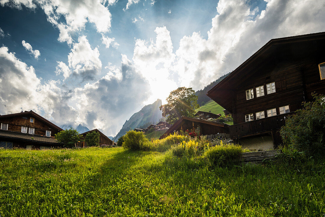 Gimmelwald, Lauterbrunnental, Lauterbrunnen, Kanton Bern, Berner Oberland, Schweiz