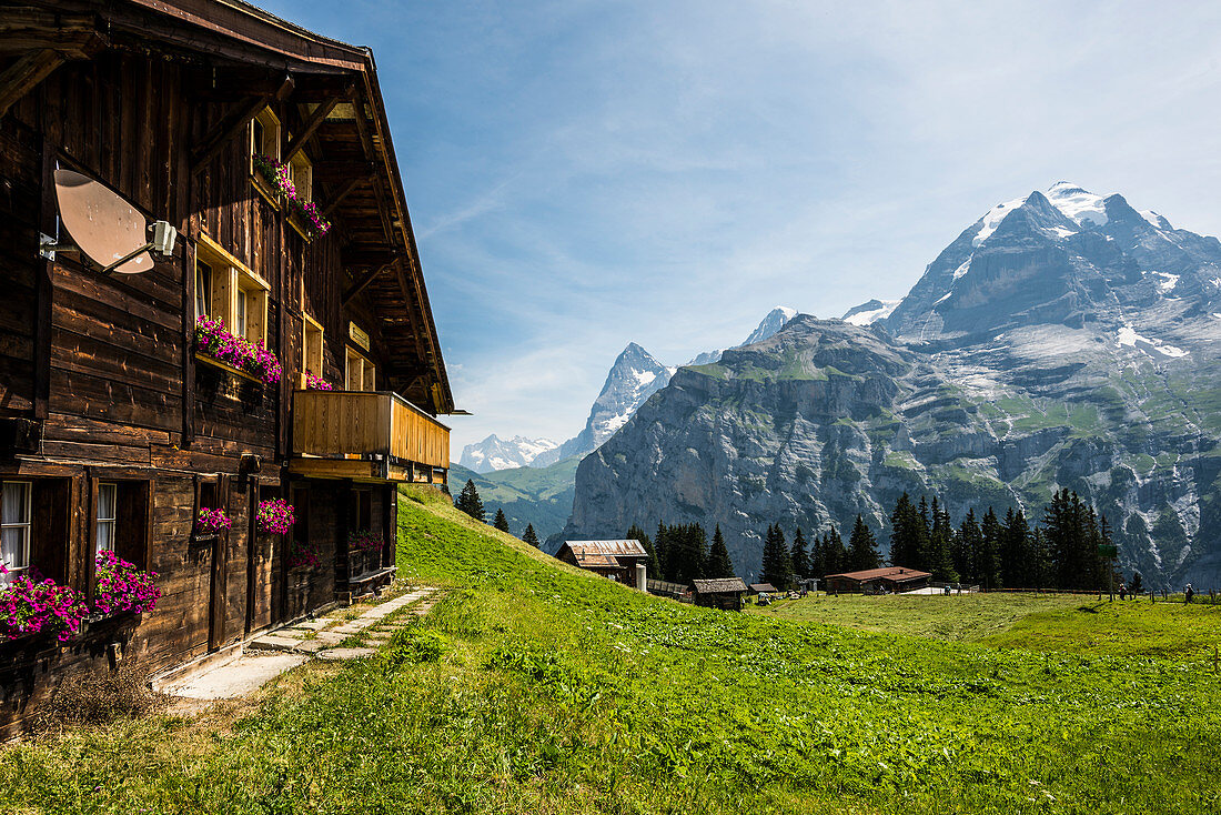 Mürren, Lauterbrunnental, Lauterbrunnen, Kanton Bern, Berner Oberland, Schweiz