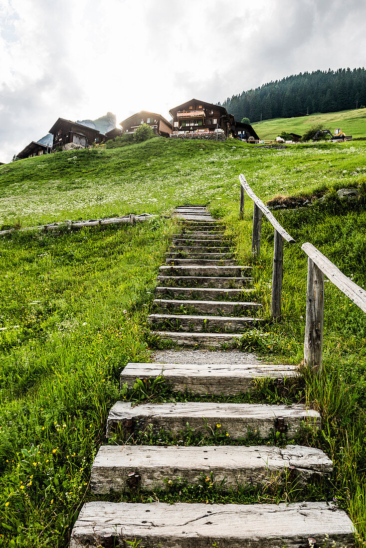 Gimmelwald, Lauterbrunnental, Lauterbrunnen, Kanton Bern, Berner Oberland, Schweiz