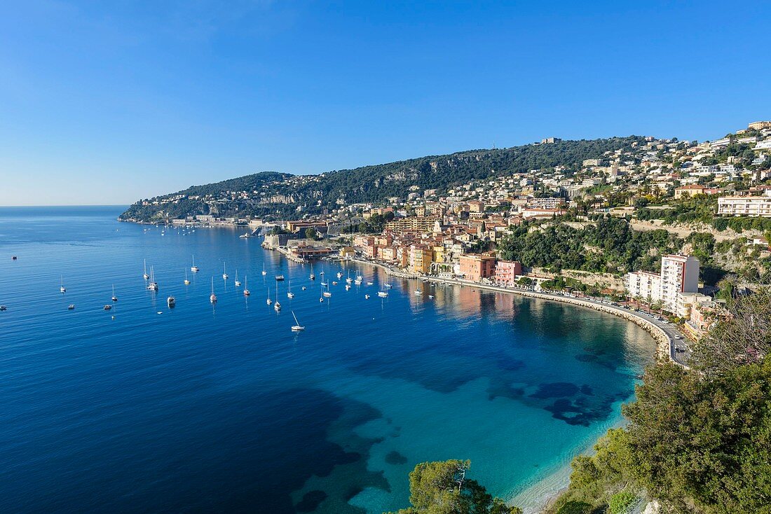 France, Alpes Maritimes, Villefranche sur Mer, Villefranche roadstead