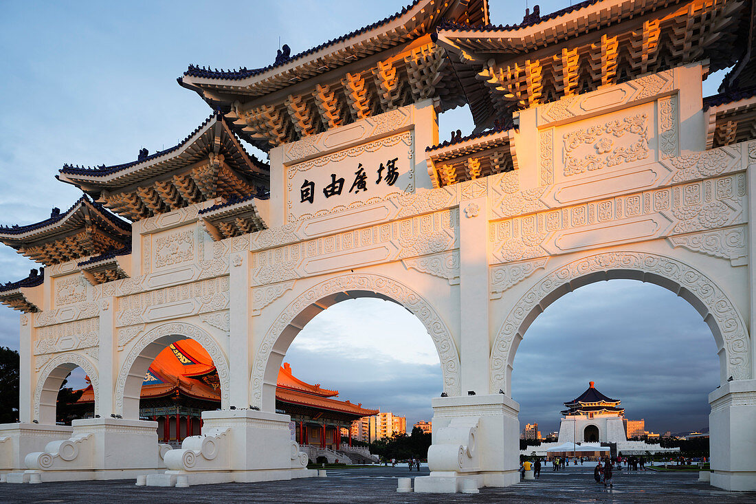 Haupttor Chiang Kaishek-Gedenkstätten, Taipeh, Taiwan, Asien